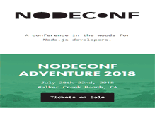Tablet Screenshot of nodeconf.com